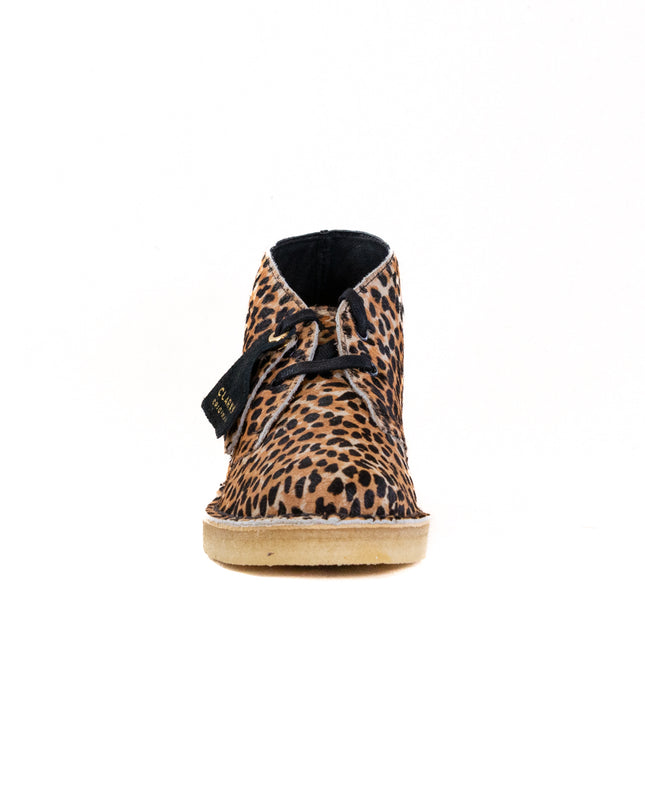 Clarks Desert Boot (Women's) - Leopard Print Pony