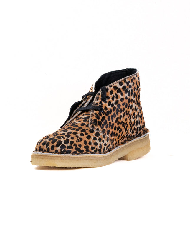 Clarks Desert Boot (Women's) - Leopard Print Pony