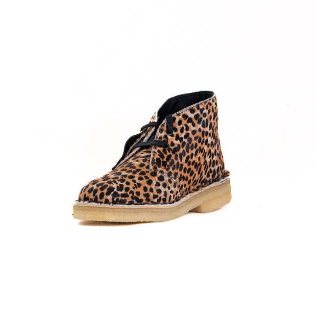 Clarks Desert Boot (Women's) - Leopard Print Pony