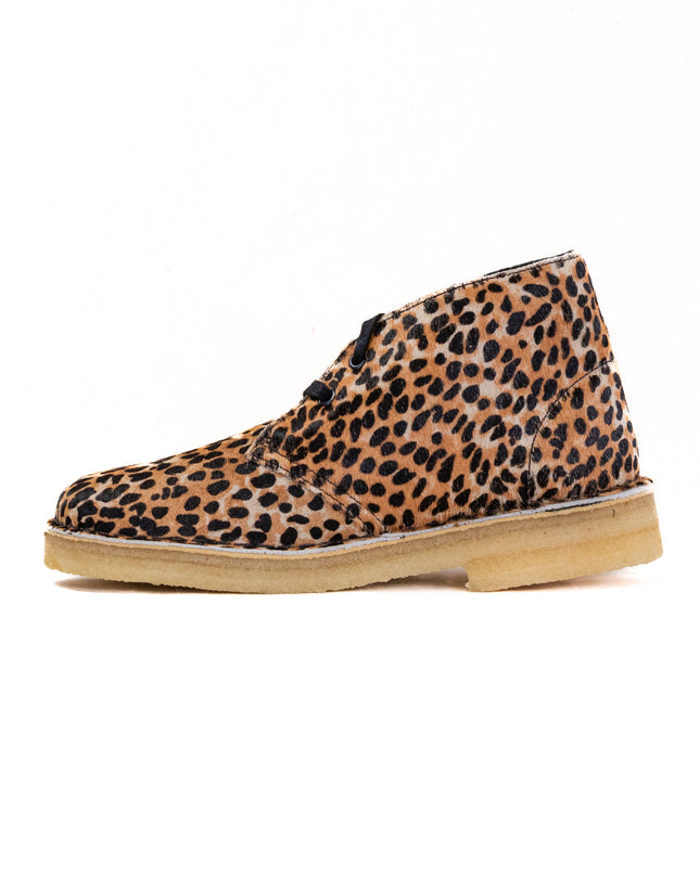 Clarks Desert Boot (Women's) - Leopard Print Pony