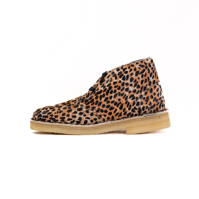 Clarks Desert Boot (Women's) - Leopard Print Pony