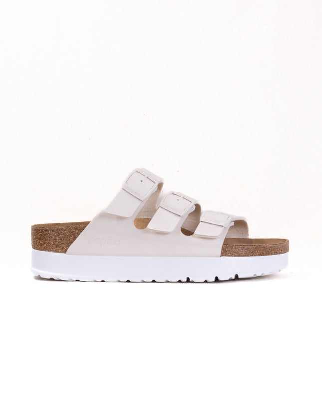 Birkenstock-Papillo Florida III Flex Platform Vegan (Women's) - Eggshell