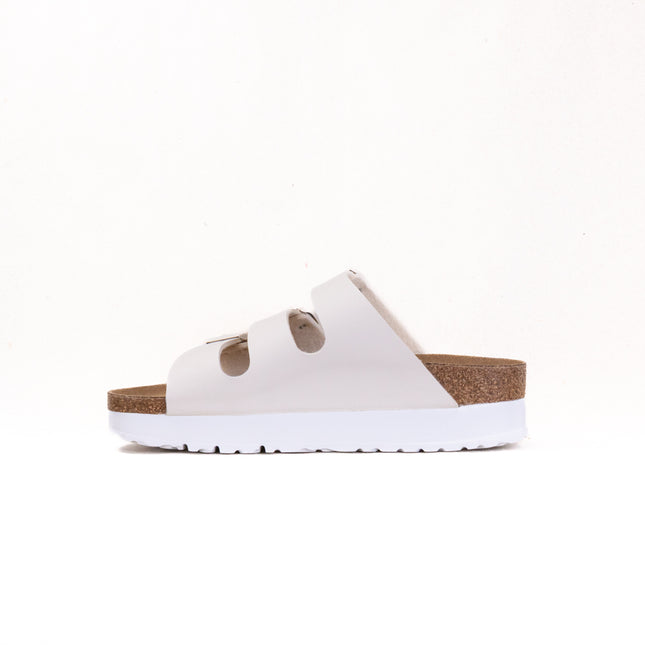 Birkenstock-Papillo Florida III Flex Platform Vegan (Women's) - Eggshell