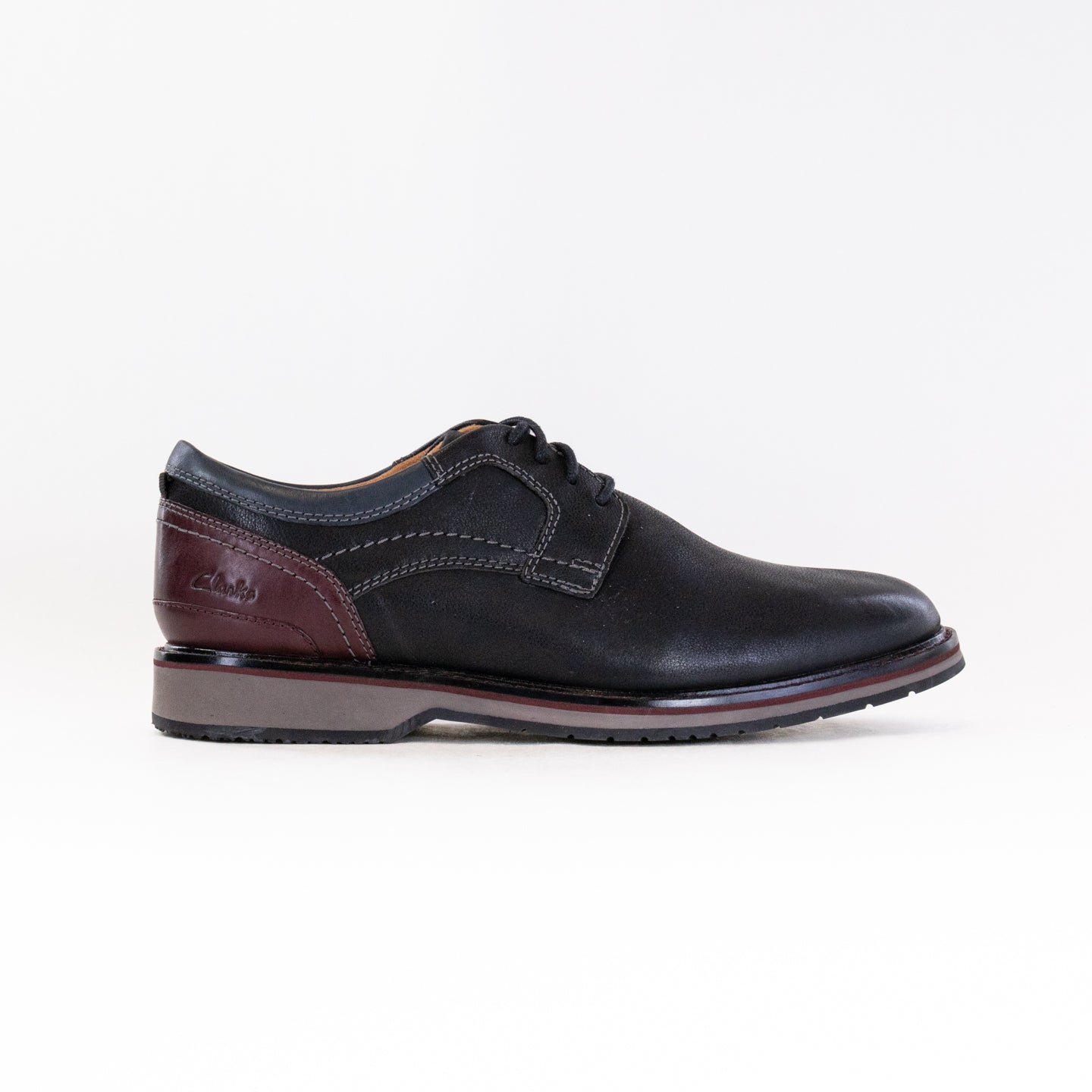 Clarks Monahan Plain Toe (Men's) - Black