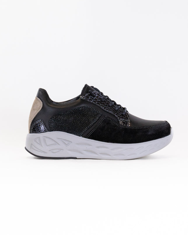 Wolky Bounce (Women's) - Black Combi Leather