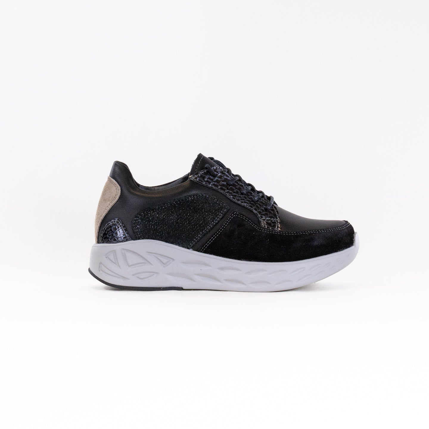 Wolky Bounce (Women's) - Black Combi Leather