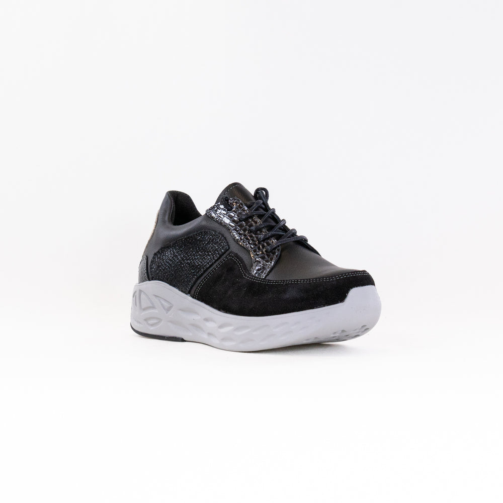 Wolky Bounce (Women's) - Black Combi Leather