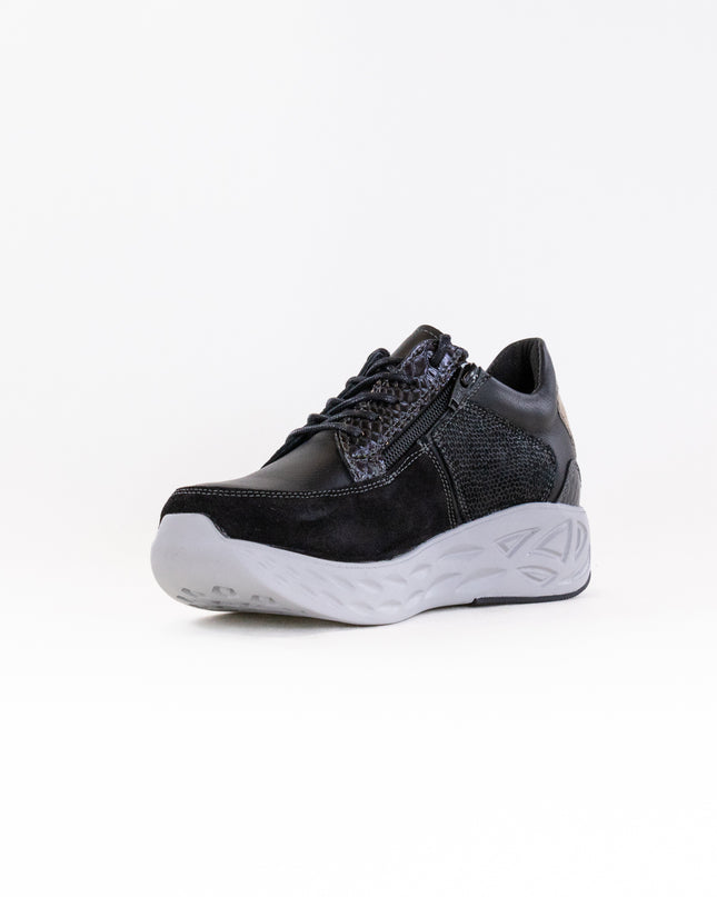 Wolky Bounce (Women's) - Black Combi Leather