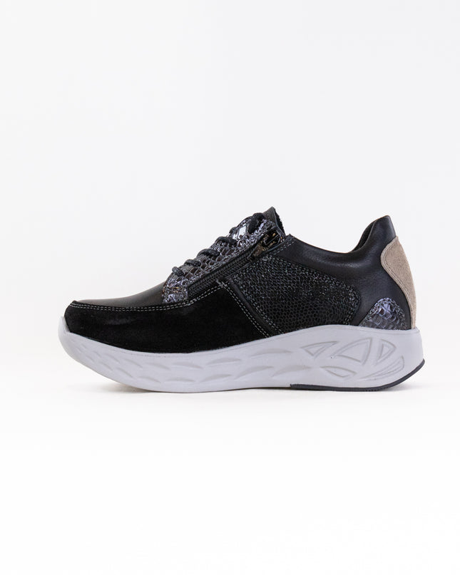 Wolky Bounce (Women's) - Black Combi Leather