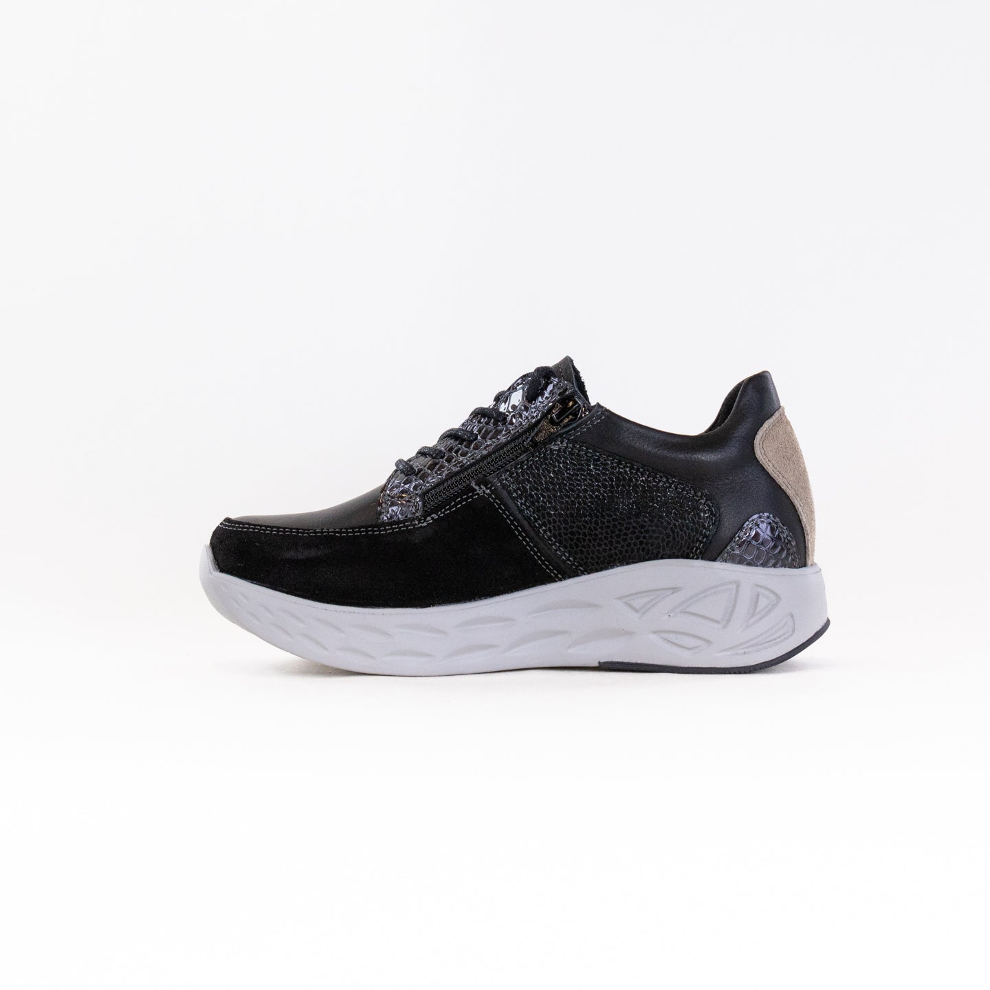 Wolky Bounce (Women's) - Black Combi Leather