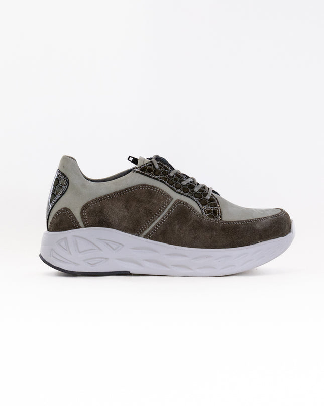 Wolky Bounce (Women's) - Grey Combi Leather