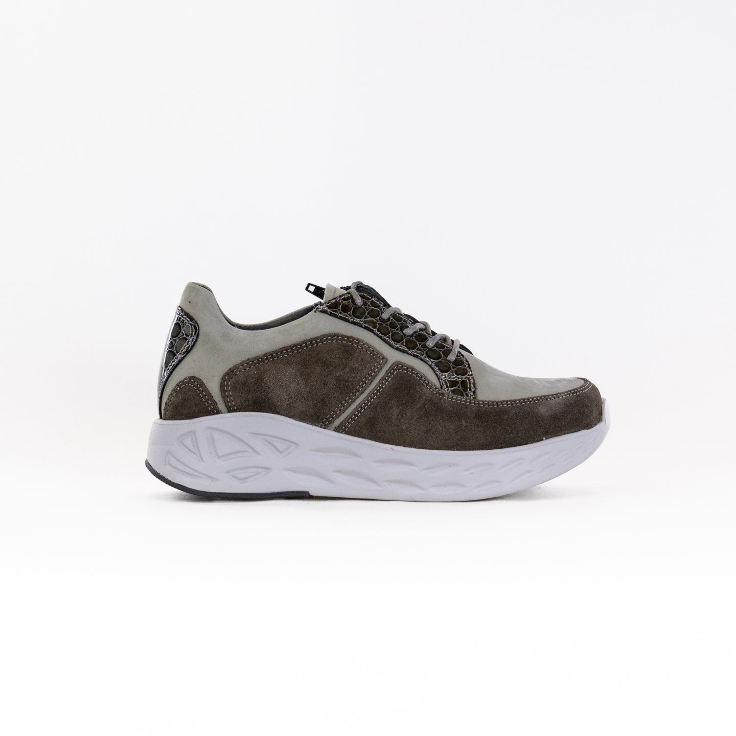 Wolky Bounce (Women's) - Grey Combi Leather