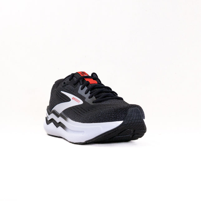 Brooks Ghost Max 2 (Men's) - Black/White/Fiery Red