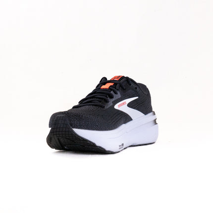 Brooks Ghost Max 2 (Men's) - Black/White/Fiery Red
