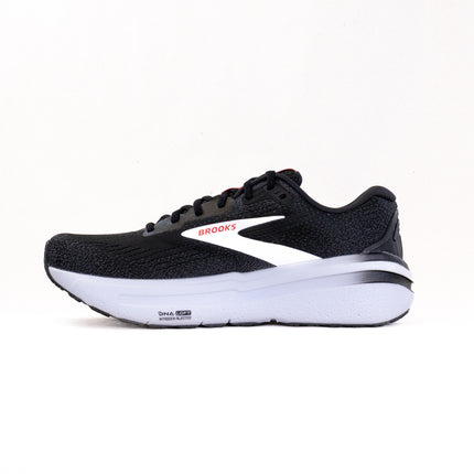 Brooks Ghost Max 2 (Men's) - Black/White/Fiery Red