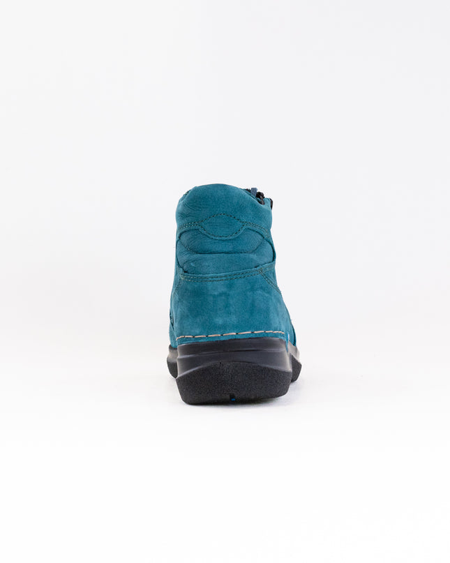 Wolky Why (Women's) - Petrol Nubuck Leather