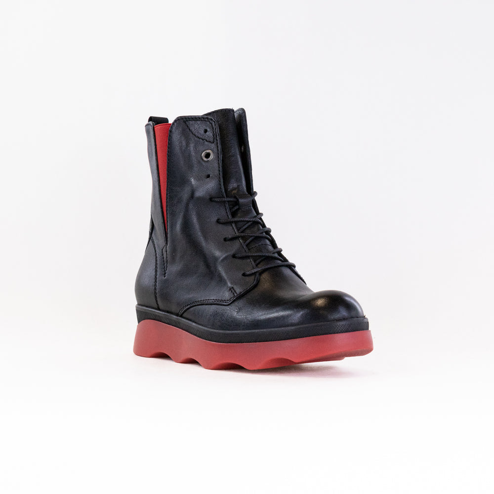 Wolky Akita WR (Women's) - Black/Red Savana Leather