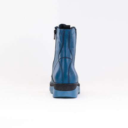 Wolky Akita WR (Women's) - Petrol Savana Leather