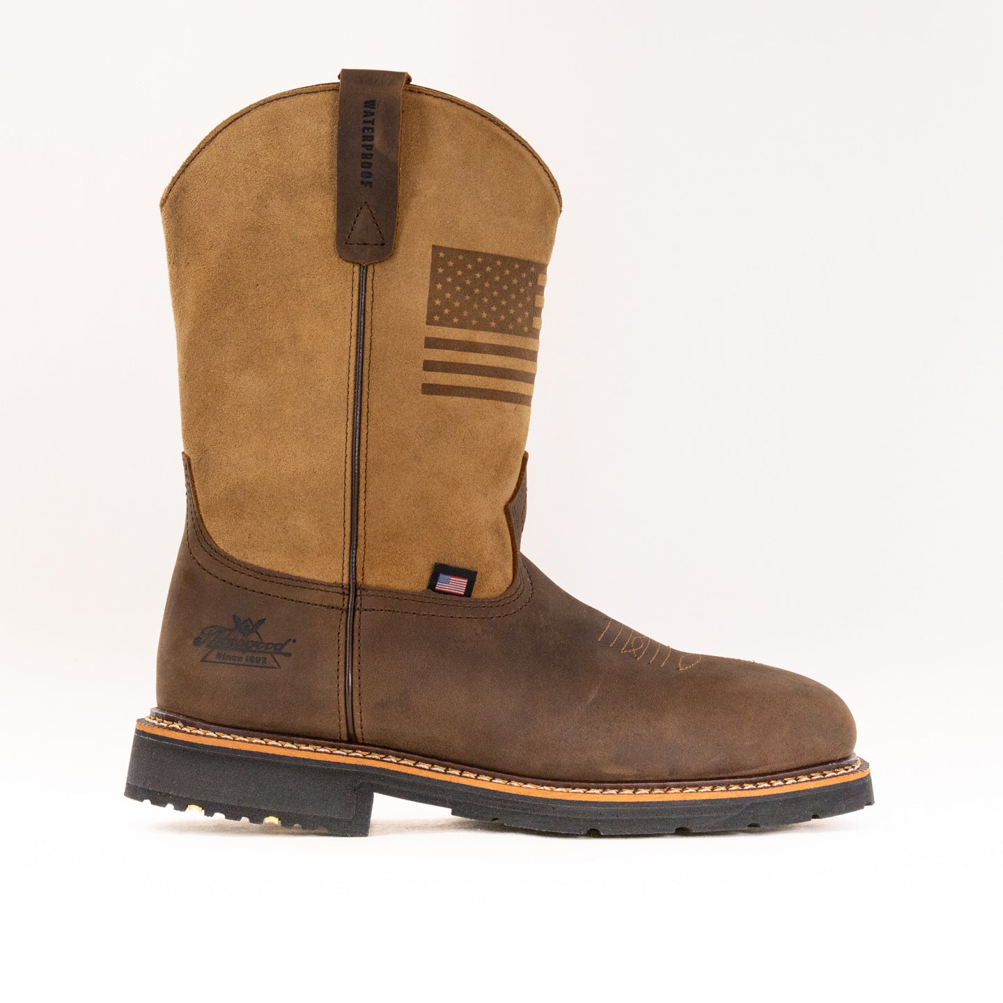 Thorogood Western Work Waterproof 11″ Safety Toe (Men's) - Crazy Horse