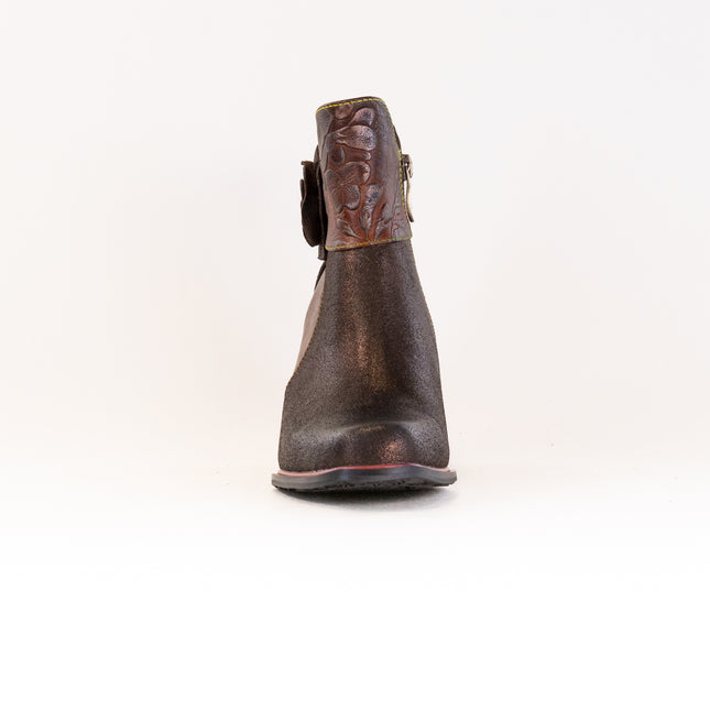 L'Artiste Zinna Bootie (Women's) - Bronze Leather Combo