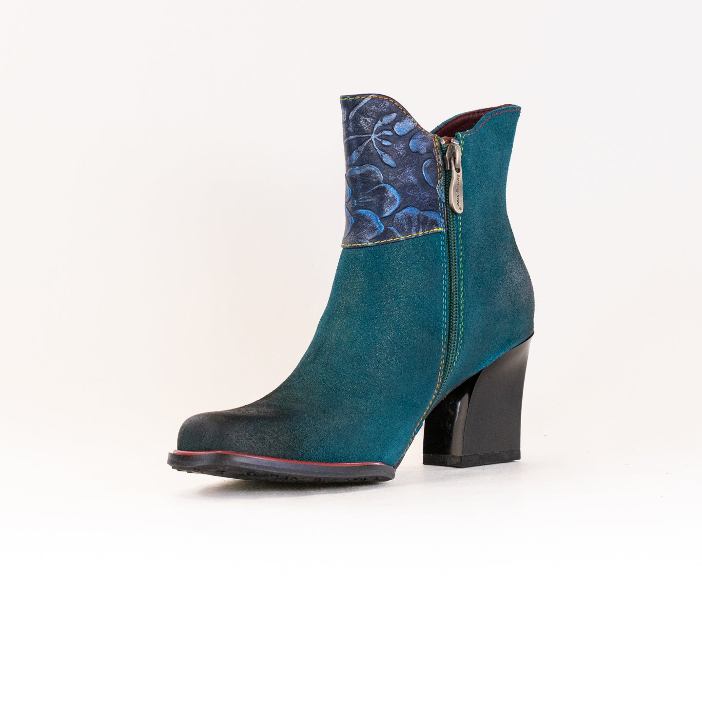 L'Artiste Zinna Bootie (Women's) - Teal Multi Leather