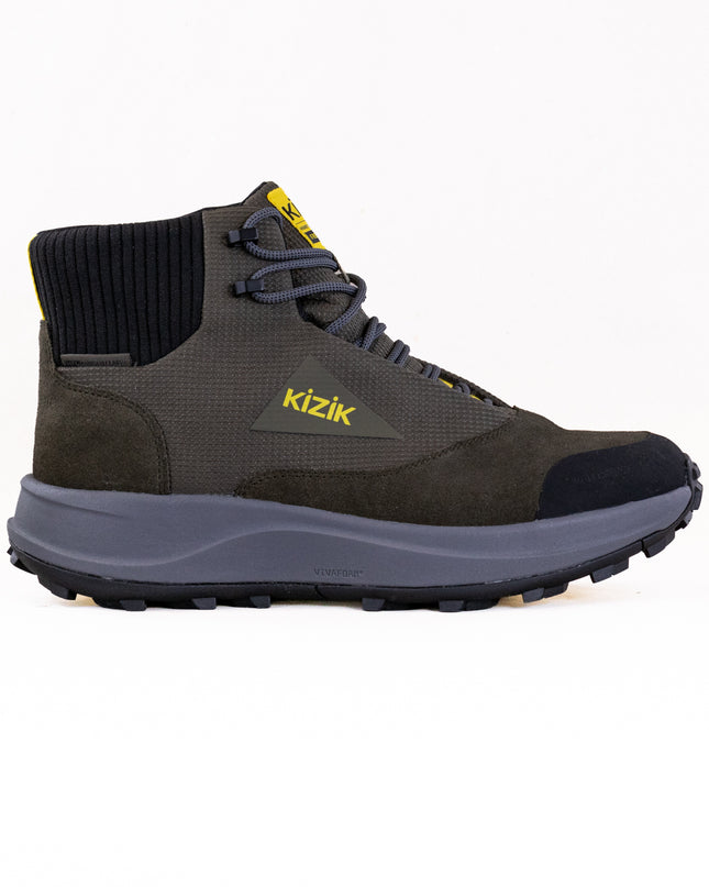 Kizik Freedom Hike Waterproof (Men's) - Olive Night/Smoked Pearl