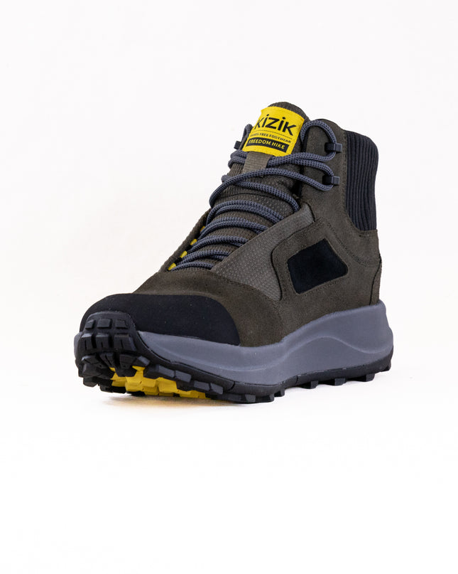 Kizik Freedom Hike Waterproof (Men's) - Olive Night/Smoked Pearl