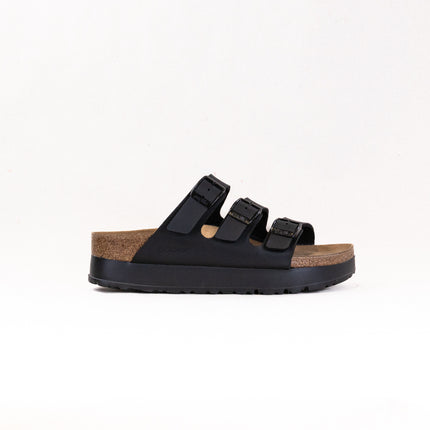 Birkenstock-Papillo Florida Flex Platform Vegan (Women's) - Birko-Flor Black