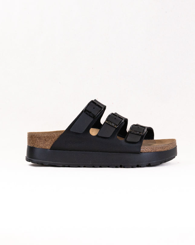 Birkenstock-Papillo Florida Flex Platform Vegan (Women's) - Birko-Flor Black
