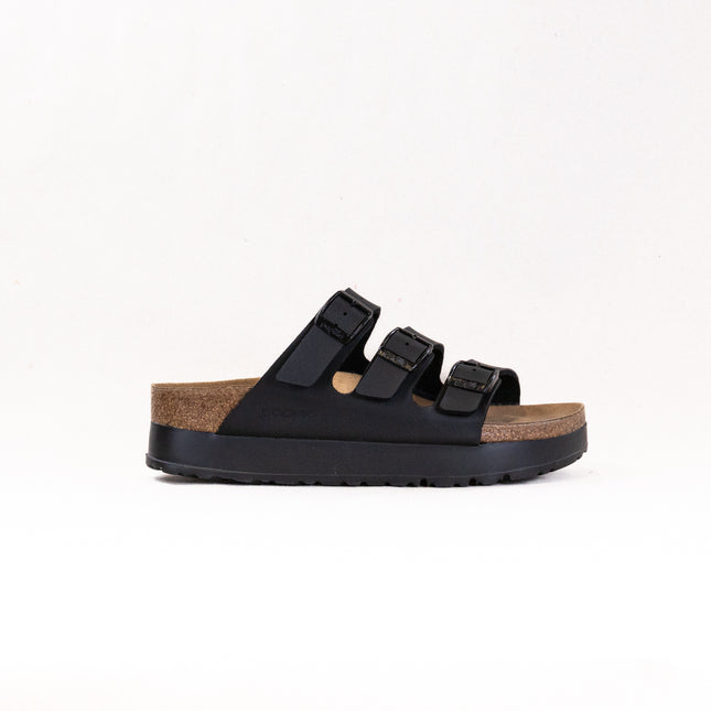 Birkenstock-Papillo Florida Flex Platform Vegan (Women's) - Birko-Flor Black