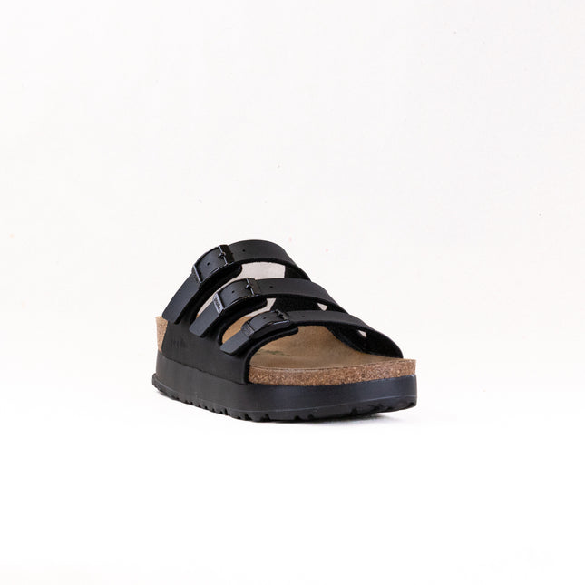 Birkenstock-Papillo Florida Flex Platform Vegan (Women's) - Birko-Flor Black