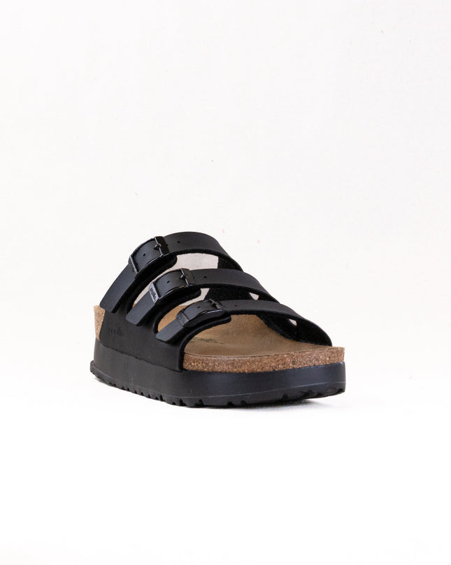 Birkenstock-Papillo Florida Flex Platform Vegan (Women's) - Birko-Flor Black
