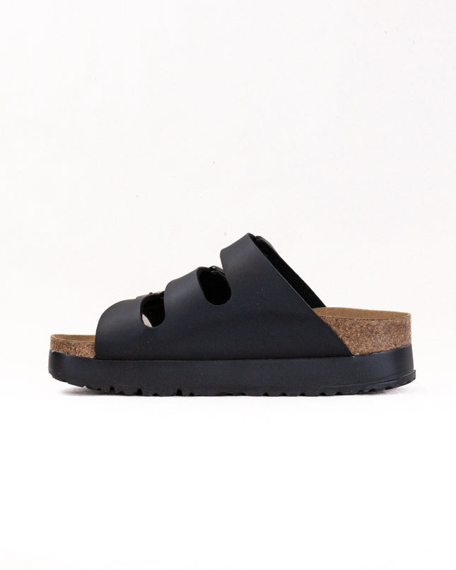 Birkenstock-Papillo Florida Flex Platform Vegan (Women's) - Birko-Flor Black