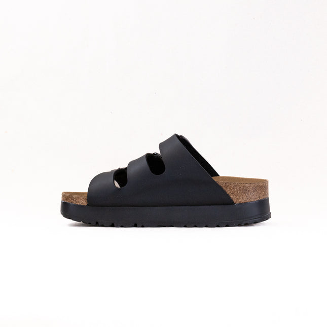 Birkenstock-Papillo Florida Flex Platform Vegan (Women's) - Birko-Flor Black