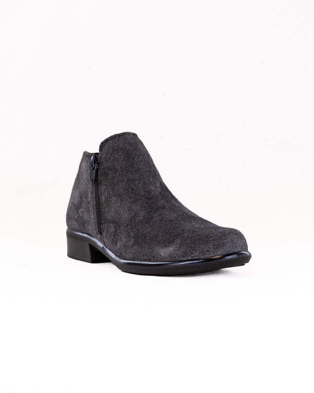 Naot Helm (Women's) - Black Embossed Suede