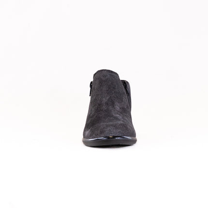 Naot Helm (Women's) - Black Embossed Suede
