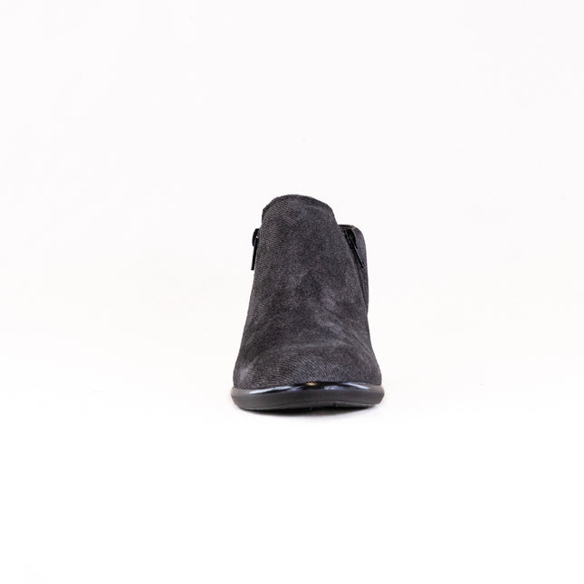 Naot Helm (Women's) - Black Embossed Suede