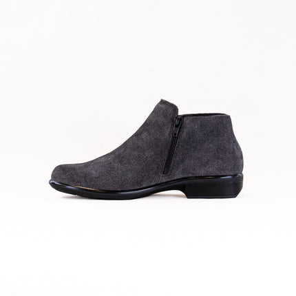 Naot Helm (Women's) - Black Embossed Suede