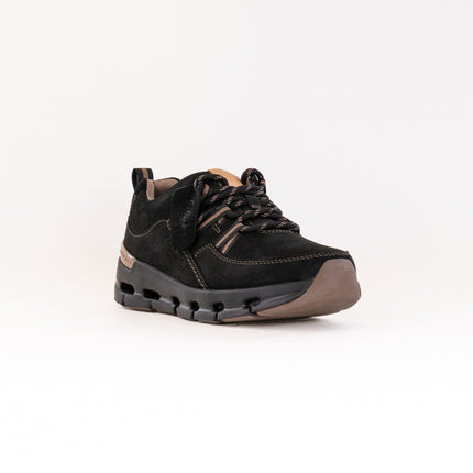 Clarks Nature X Tie Waterproof (Women's) - Black Combi Nubuck