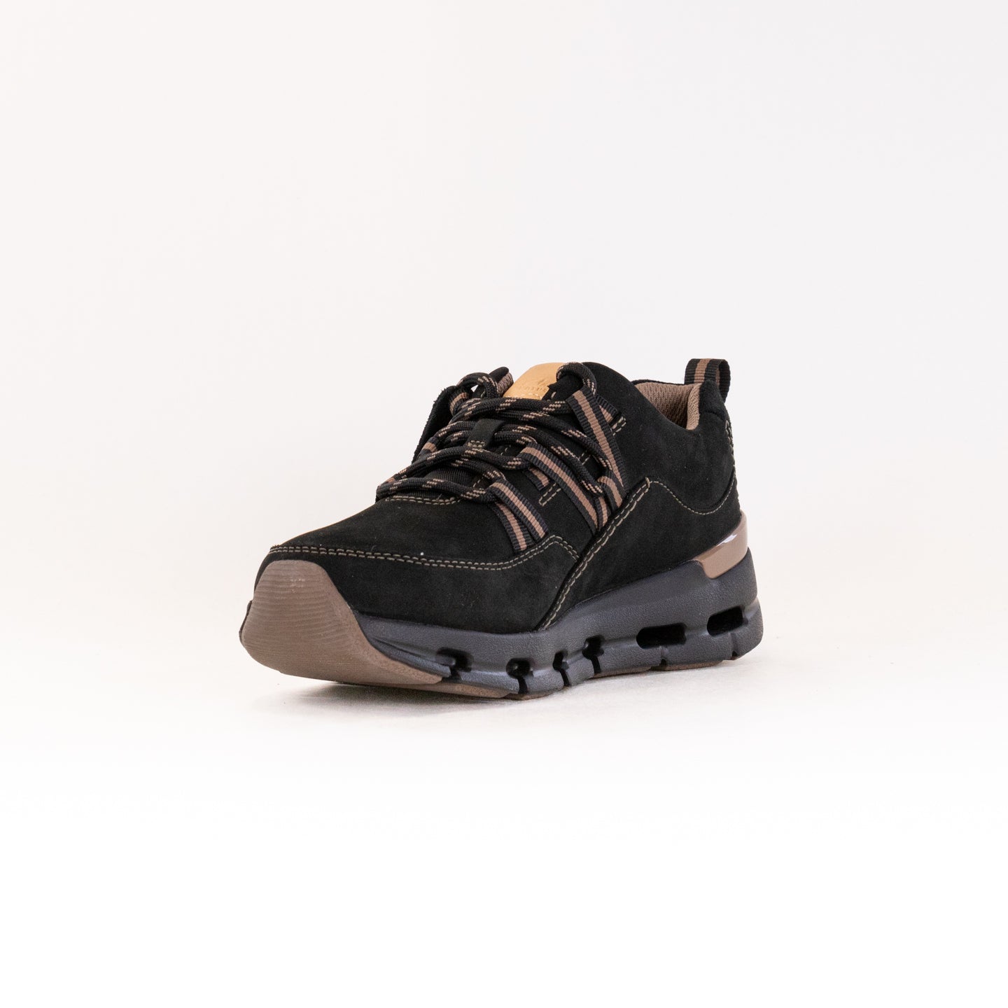 Clarks Nature X Tie Waterproof (Women's) - Black Combi Nubuck