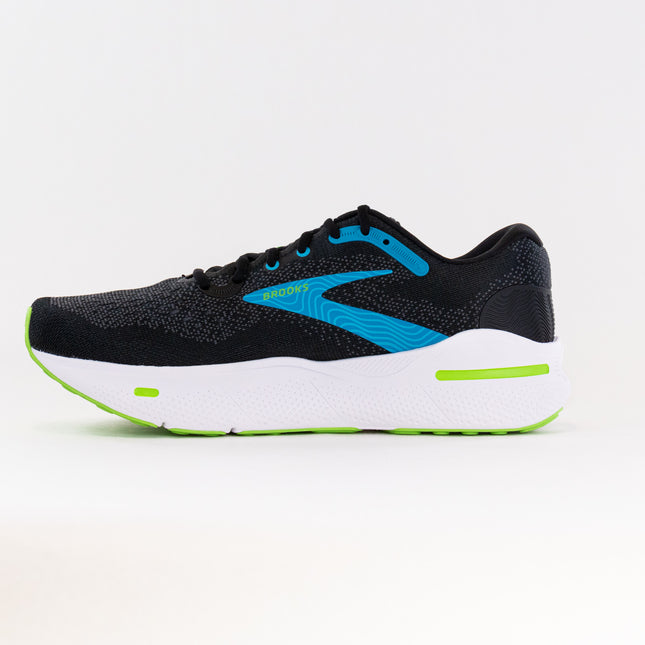 Brooks Ghost Max (Men's) - Black/Atomic Blue/Jasmine