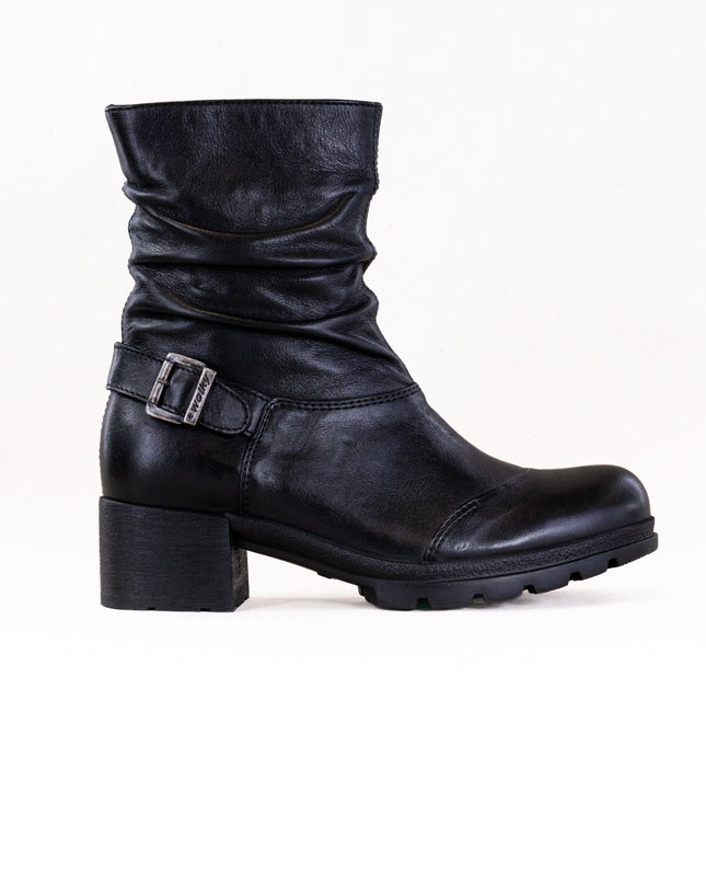 Wolky Troy WR (Women's) - Black Velvet Leather
