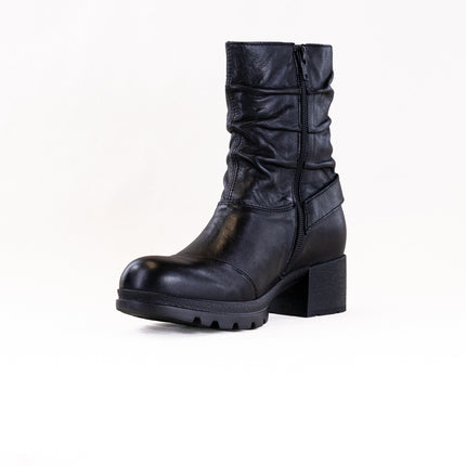 Wolky Troy WR (Women's) - Black Velvet Leather