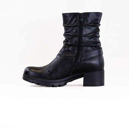 Wolky Troy WR (Women's) - Black Velvet Leather