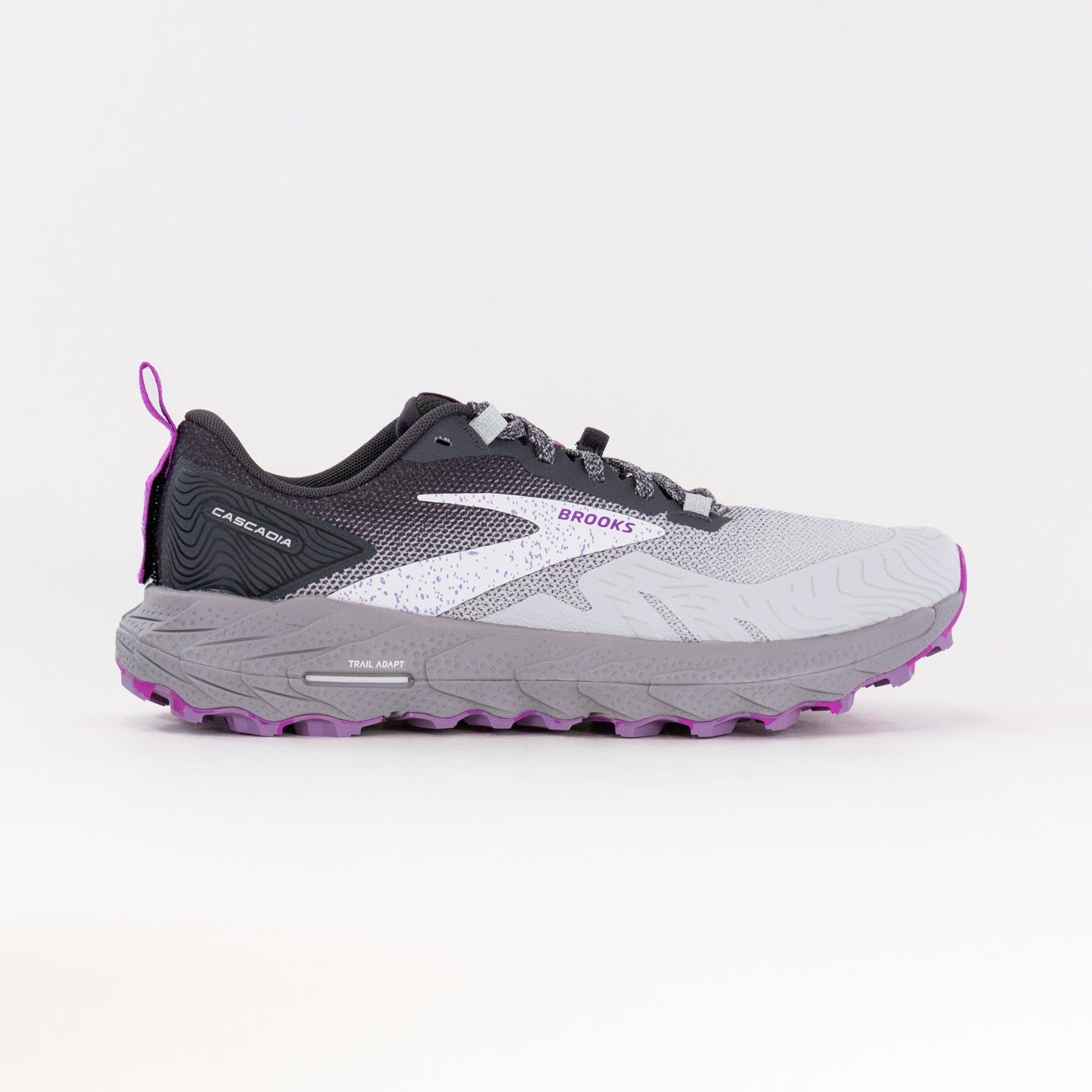 Brooks Cascadia 17 (Women's) - Oyster/Blackened Pearl/Purple