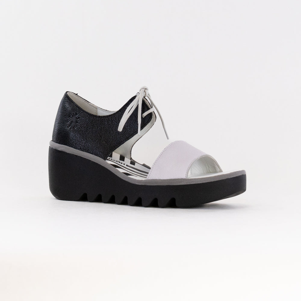 FLY London Crossover Sandals BILU465FLY (Women's) - White/Black