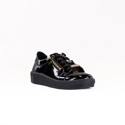 Gabor Low Sneaker (Women's) - Black Patent