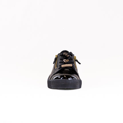 Gabor Low Sneaker (Women's) - Black Patent