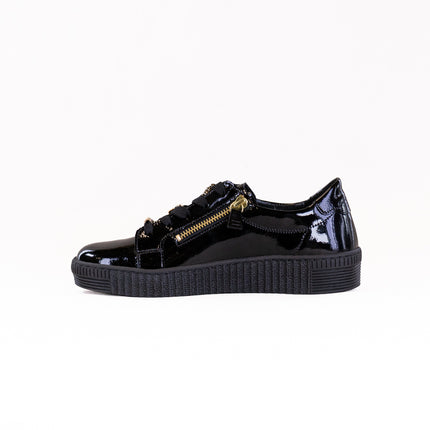 Gabor Low Sneaker (Women's) - Black Patent