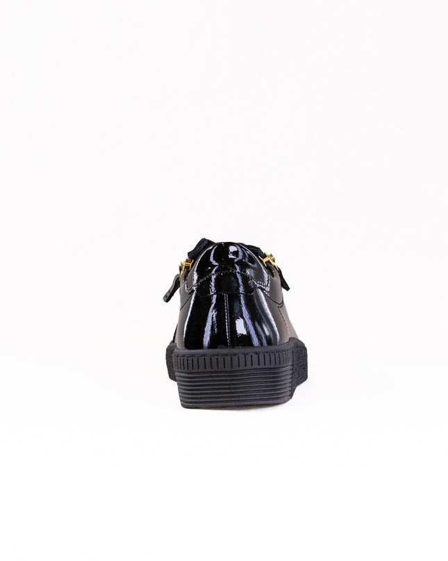 Gabor Low Sneaker (Women's) - Black Patent